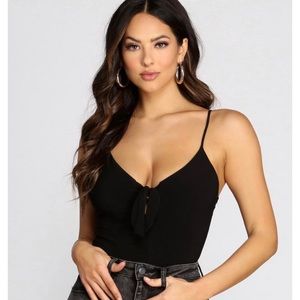 Windsor black fitted bodysuit